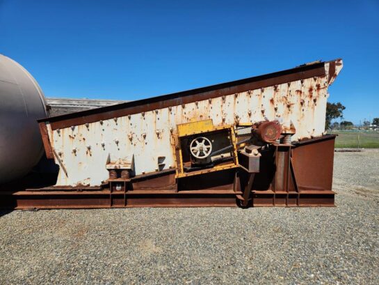VIBRATING SCREEN - ELRUS 6’ wide x 20’ long, triple deck incline vibrating screen