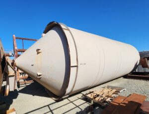 AGGREGATE SILO – 11’ diameter x 35’ tall welded Silo