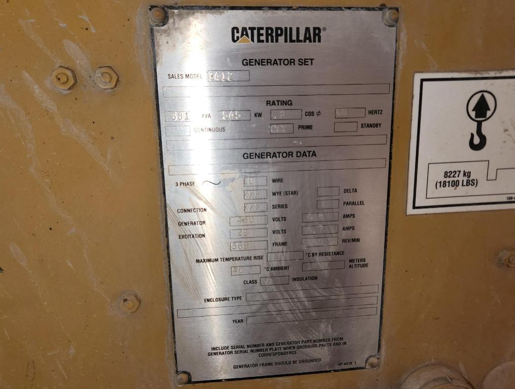 GENERATOR - CAT Portable 545 Kw Diesel Generator Set with Electric Motor Controls - Image 11